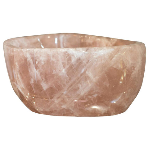 DEEP ROSE QUARTZ BOWL