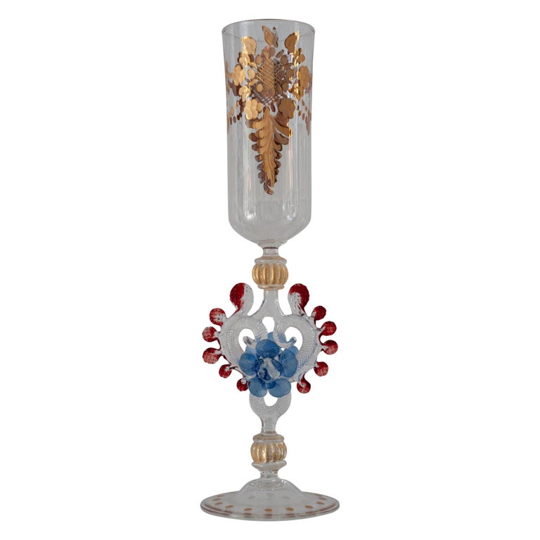 ANTIQUE MURANO FLUTE/VASE