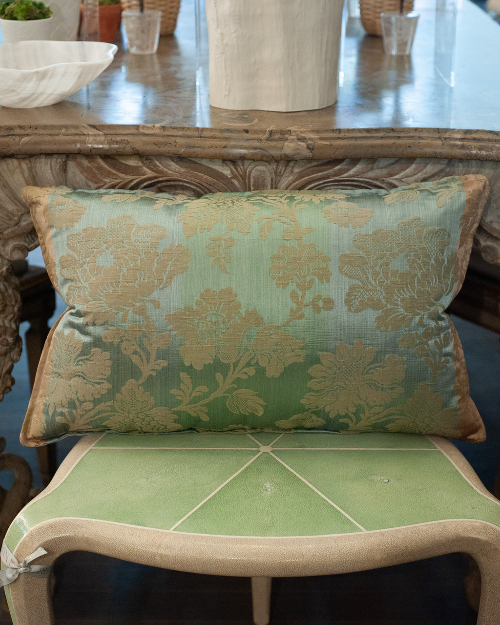 STUDIO MAISON NURITA MULTICOLOUR DÉGRADÉ FLORAL BROCADE PILLOW