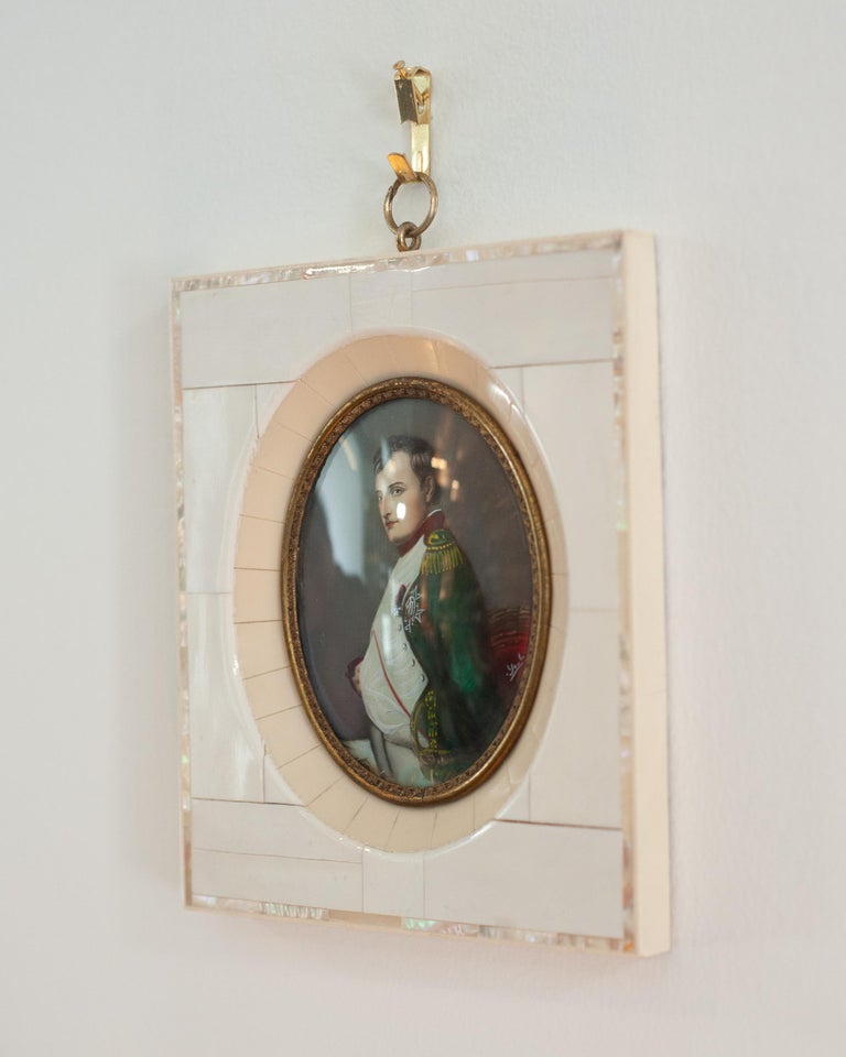 ANTIQUE MINIATURE PORTRAIT OF NAPOLEON BONAPARTE