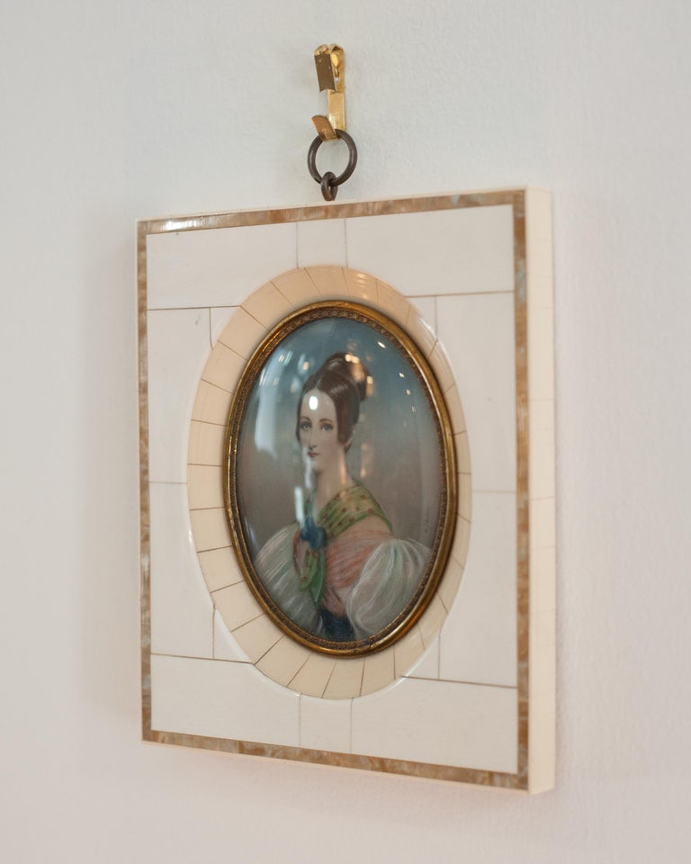 ANTIQUE MINIATURE PORTRAIT OF THE PRINCESS OF LIECHTENSTEIN