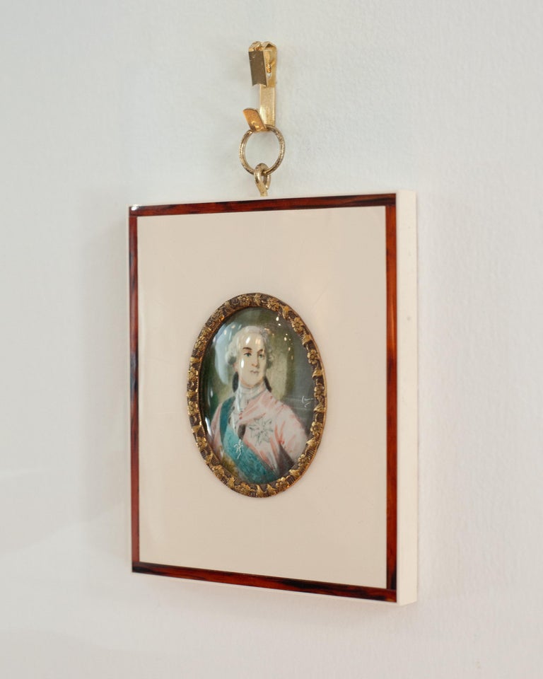 ANTIQUE MINIATURE PORTRAIT OF LOUIS XVI