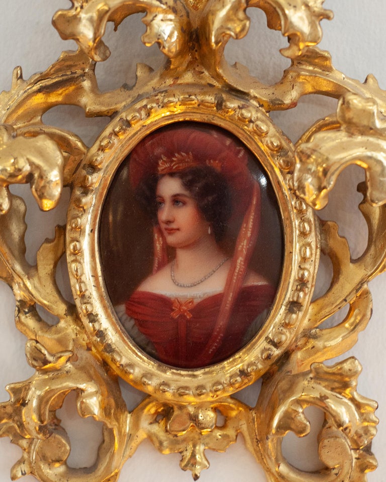 ANTIQUE MINIATURE PORTRAIT OF ISABELLA VON TRAUFFKIRCHEN-ENGELBERG