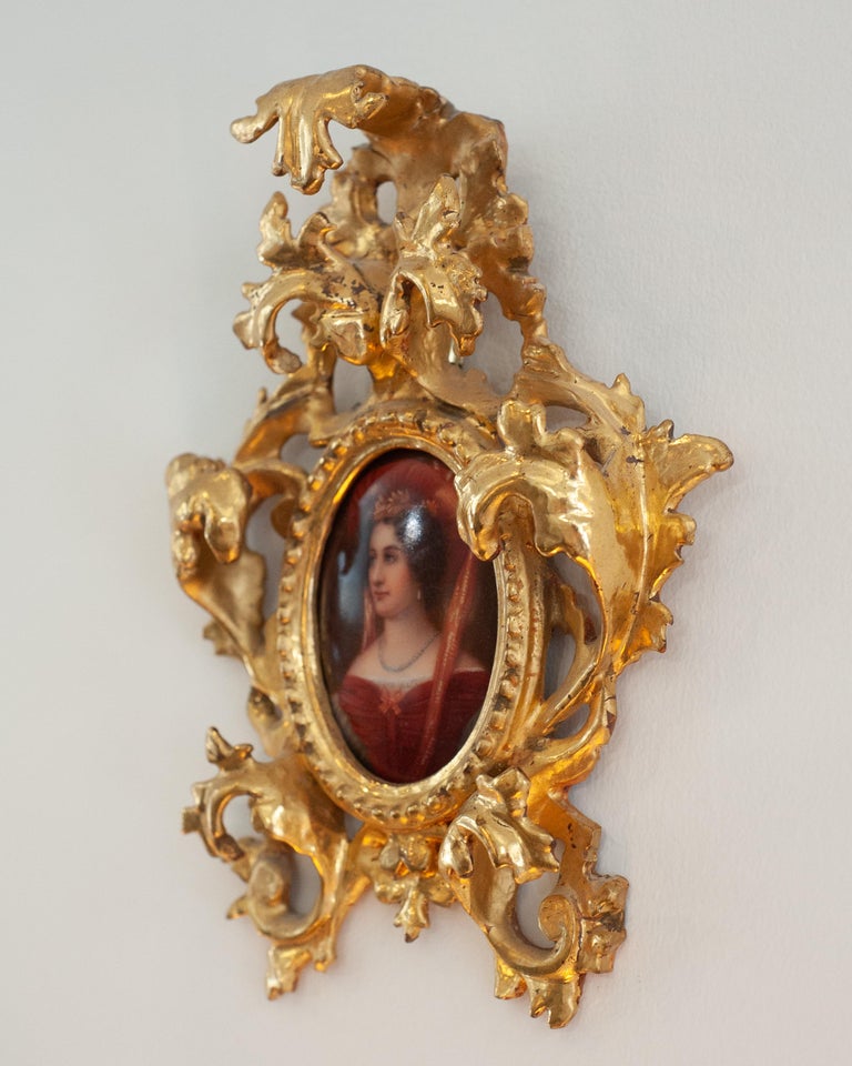 ANTIQUE MINIATURE PORTRAIT OF ISABELLA VON TRAUFFKIRCHEN-ENGELBERG