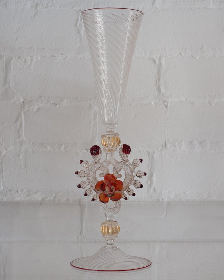 ANTIQUE MURANO FLUTE/VASE