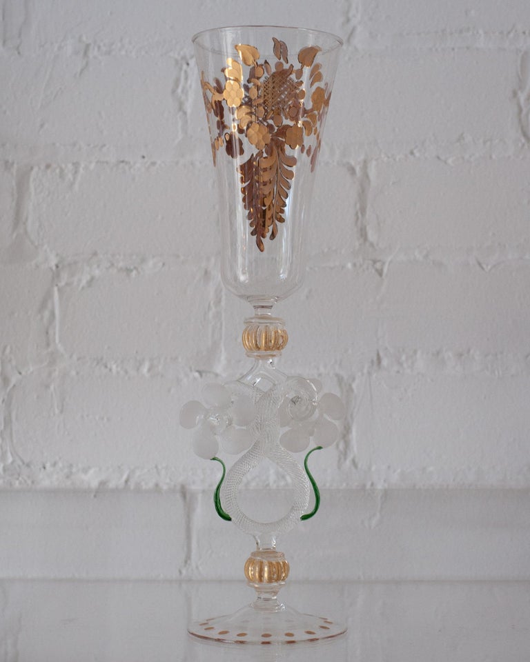 ANTIQUE MURANO FLUTE/VASE