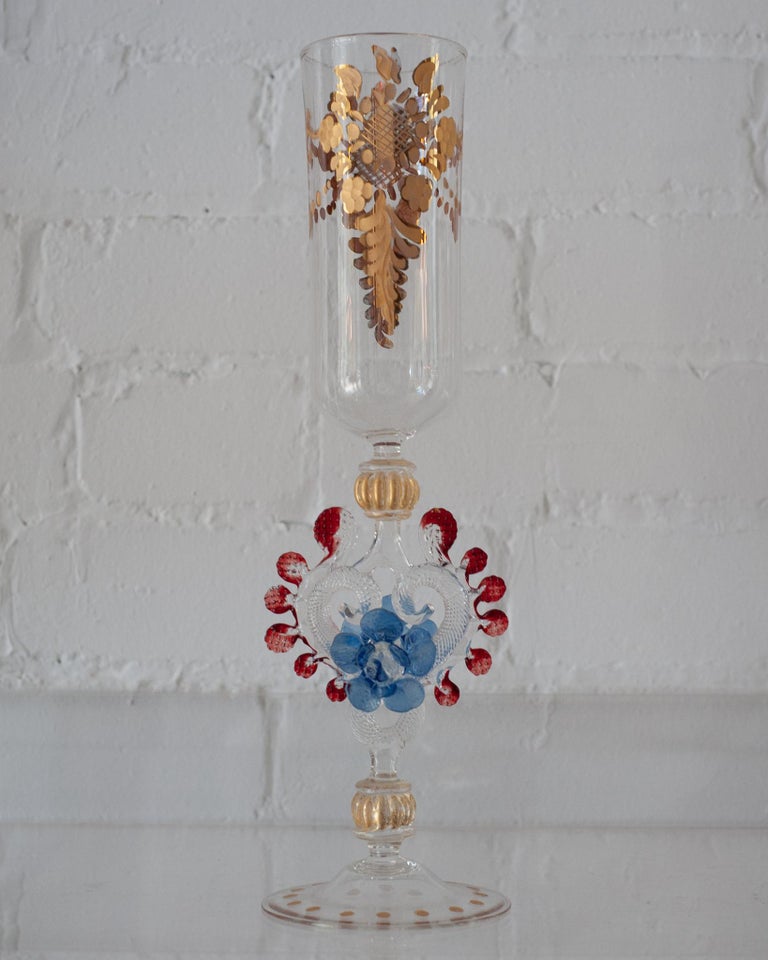 ANTIQUE MURANO FLUTE/VASE