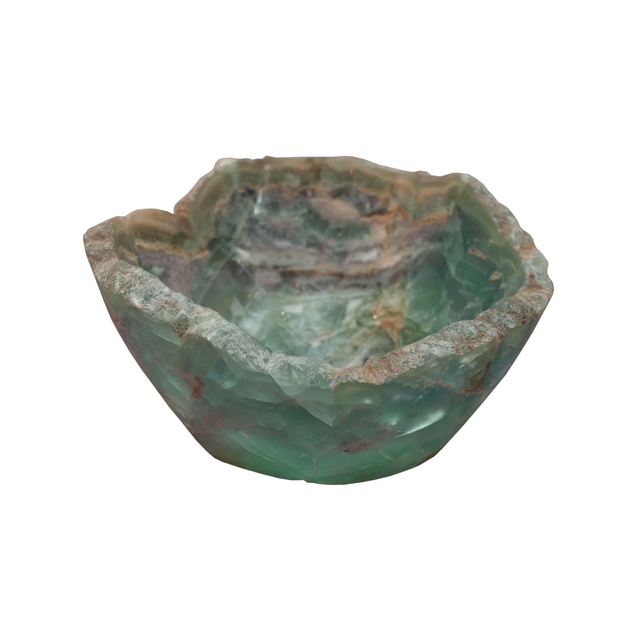 CONTEMPORARY FREE FORM FLUORITE BOWL