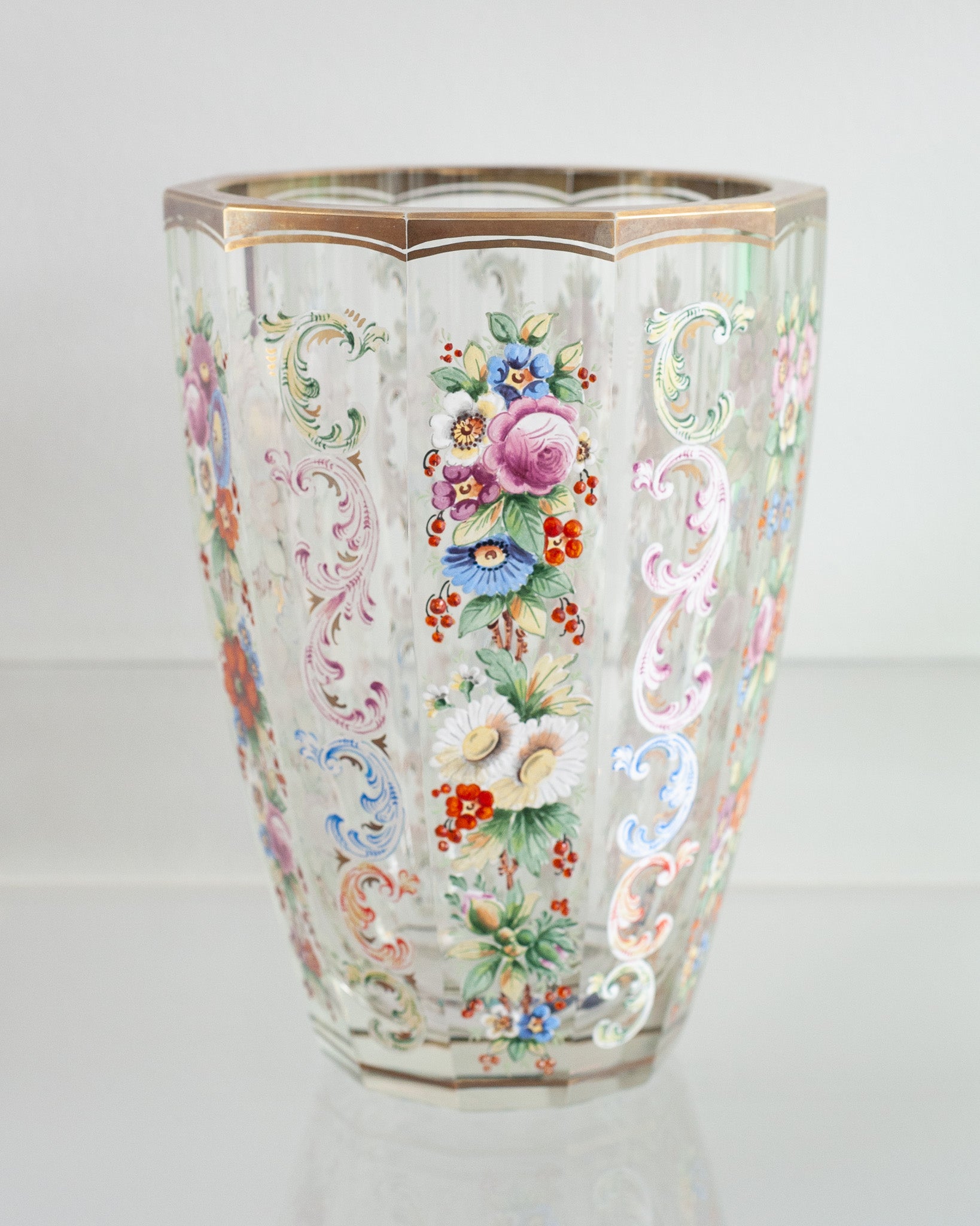 ANTIQUE BOHEMIAN MOSER VASE