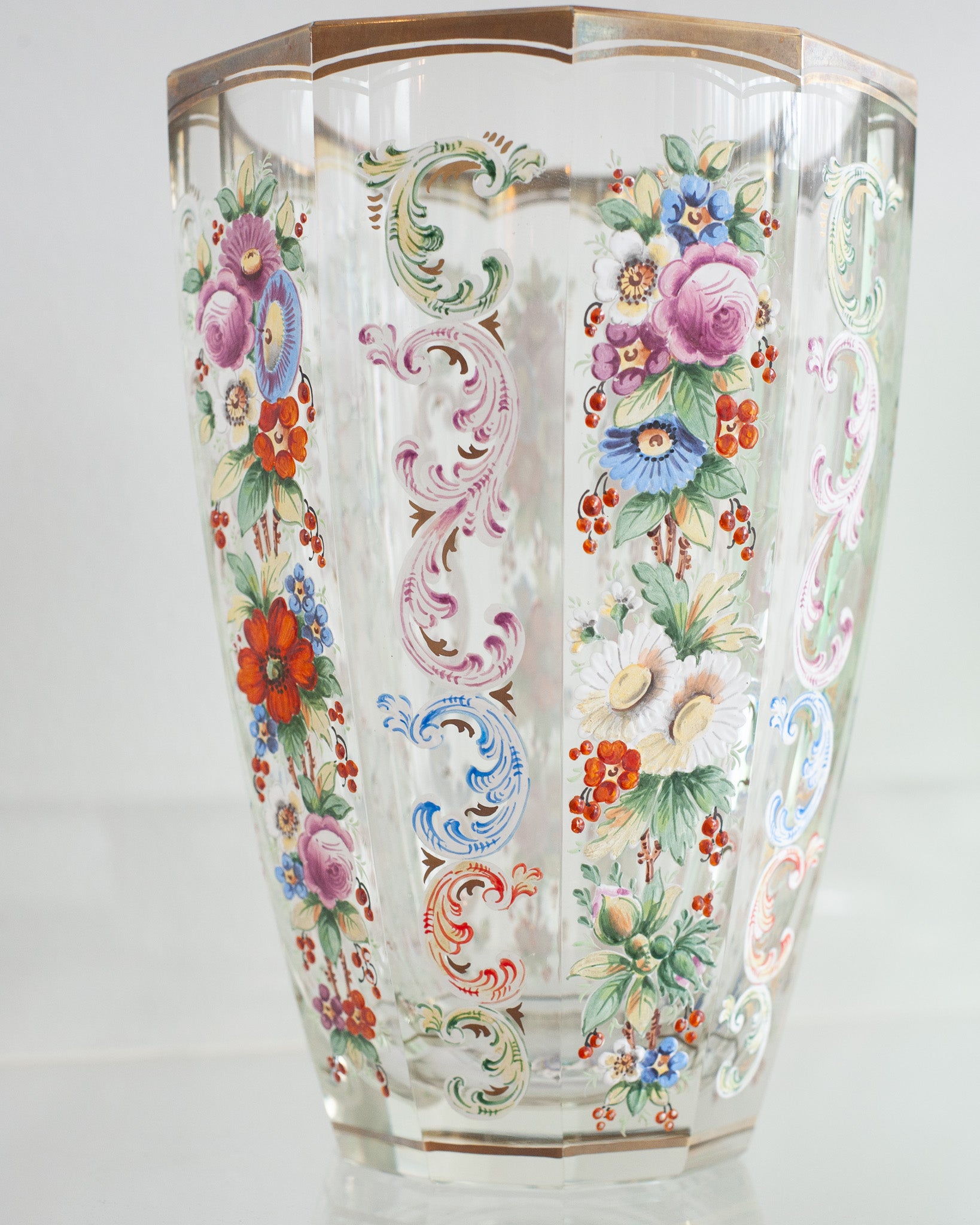 ANTIQUE BOHEMIAN MOSER VASE