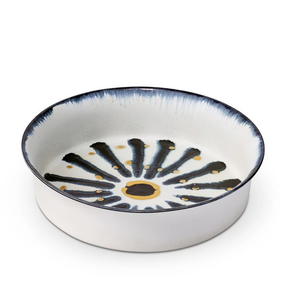 LARGE MID-CENTURY STYLE GLAZED CERAMIC BOWL