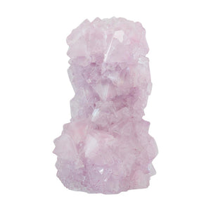 CONTEMPORARY CRYSTALLIZED VASE IN SOFT PINK BY ISAAC MONTÉ, NETHERLANDS