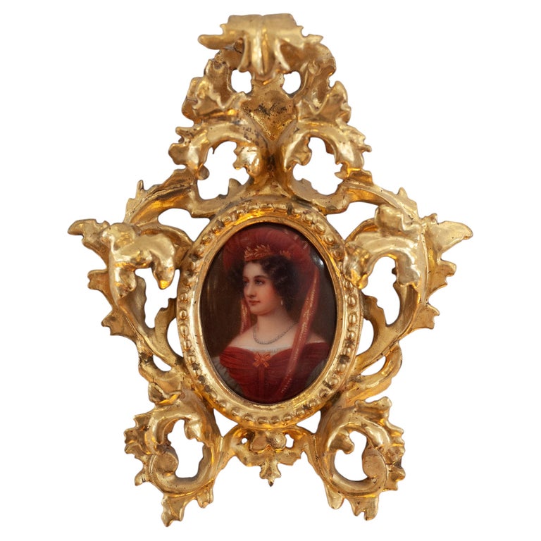 ANTIQUE MINIATURE PORTRAIT OF ISABELLA VON TRAUFFKIRCHEN-ENGELBERG