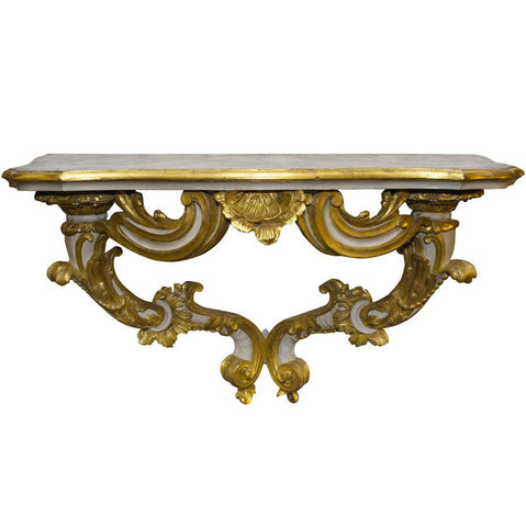 ANTIQUE BAROQUE FLORENTINE CONSOLE