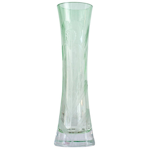 CONTEMPORARY GREEN MOSER IRIS VASE