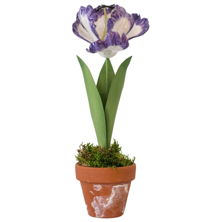 PORCELAIN PURPLE TULIPS