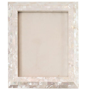 LARGE WHITE MOTHER OF PEARL FRAME