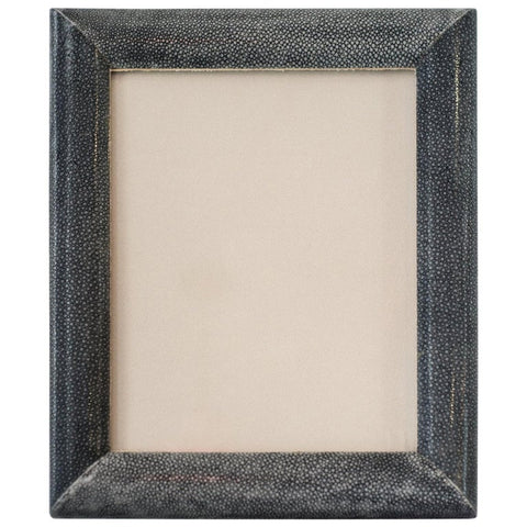 LARGE SHAGREEN BLUE/BLACK FRAME