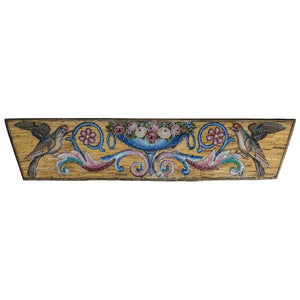 ANTIQUE MICRO MOSAIC PLAQUE