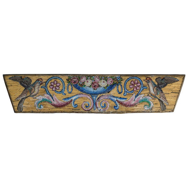 ANTIQUE MICRO MOSAIC PLAQUE