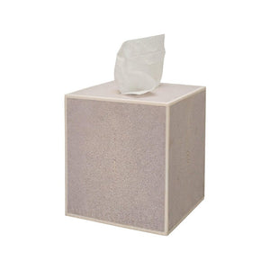 CONTEMPORARY PALE PERIWINKLE  SHAGREEN TISSUE BOX