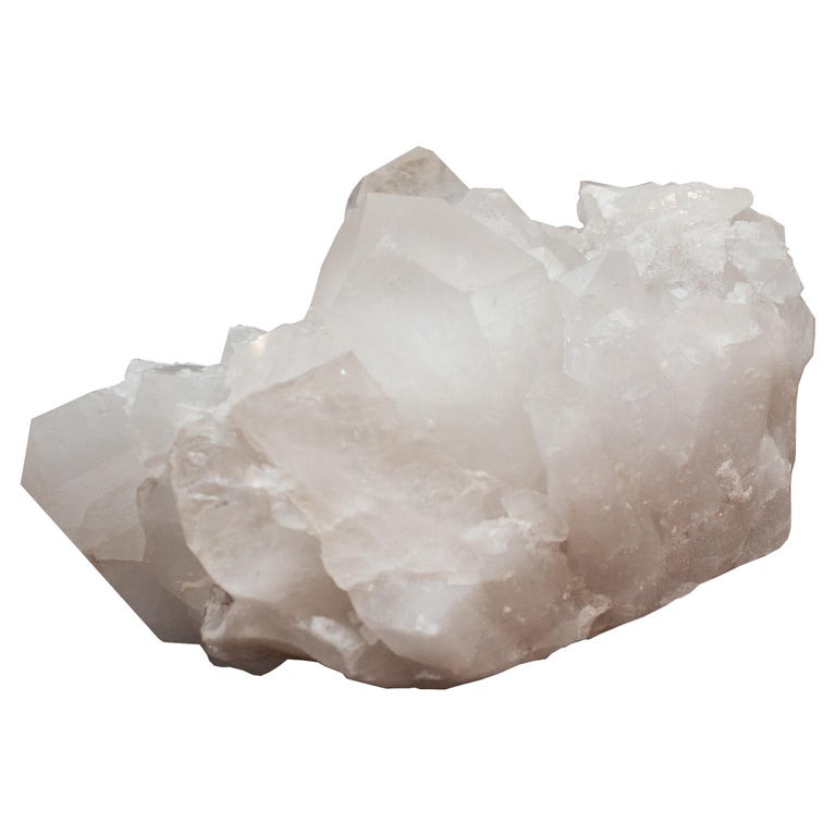 CONTEMPORARY MASSIVE ROCK CRYSTAL POINT CLUSTER