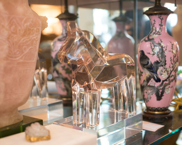 CONTEMPORARY LARGE RESIN HORSE SCULPTURE