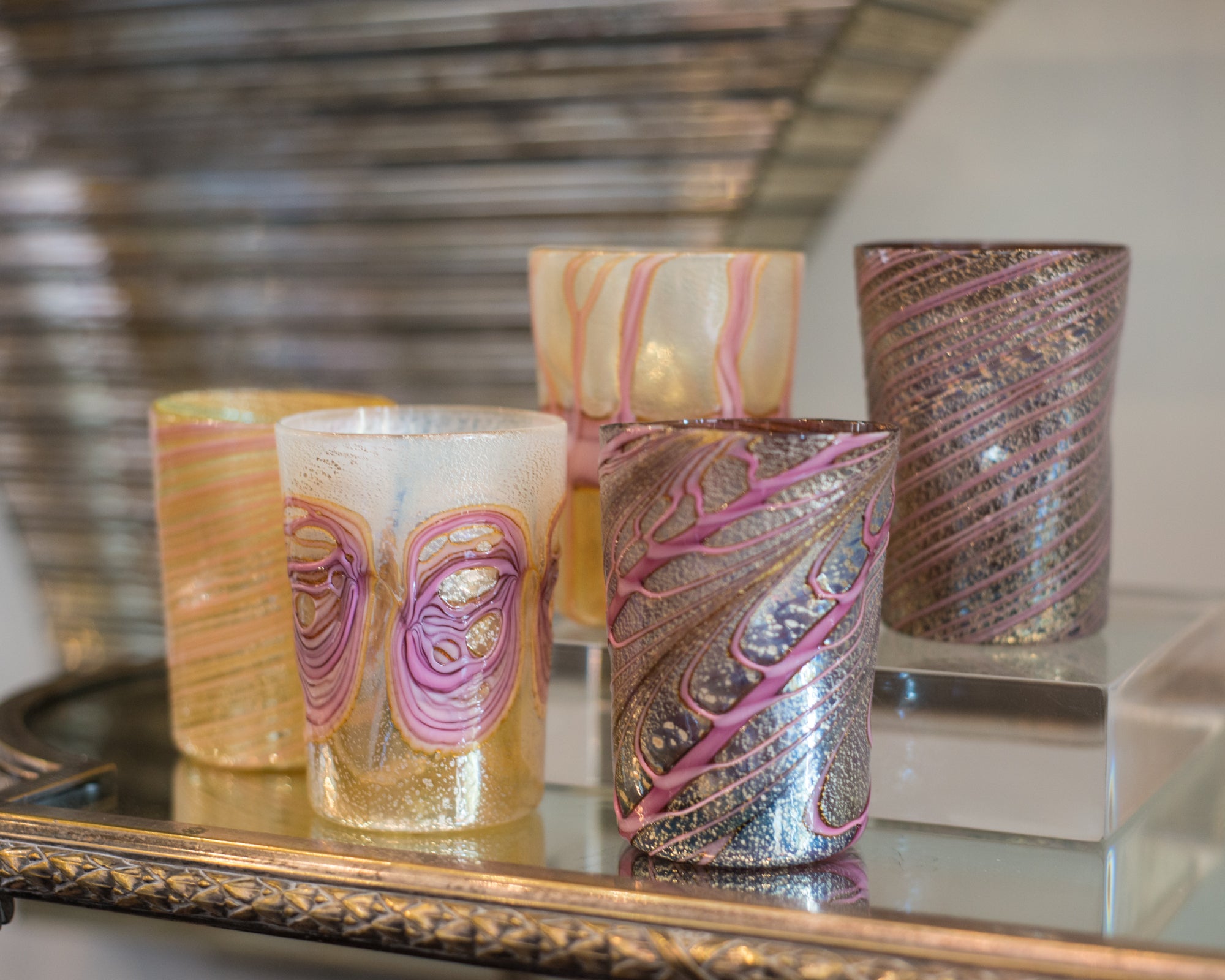 CONTEMPORARY MURANO TUMBLERS