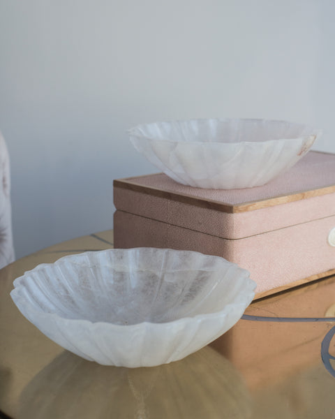 These finely carved Rock Crystal lotus bowls have just been unpacked at Maison Nurita. The lotus flower is an old and significant symbol which represents spiritual enlightenment. This symbol, enhanced with the healing energy of Rock Crystal, invites balance and a sense of calm into one’s home.