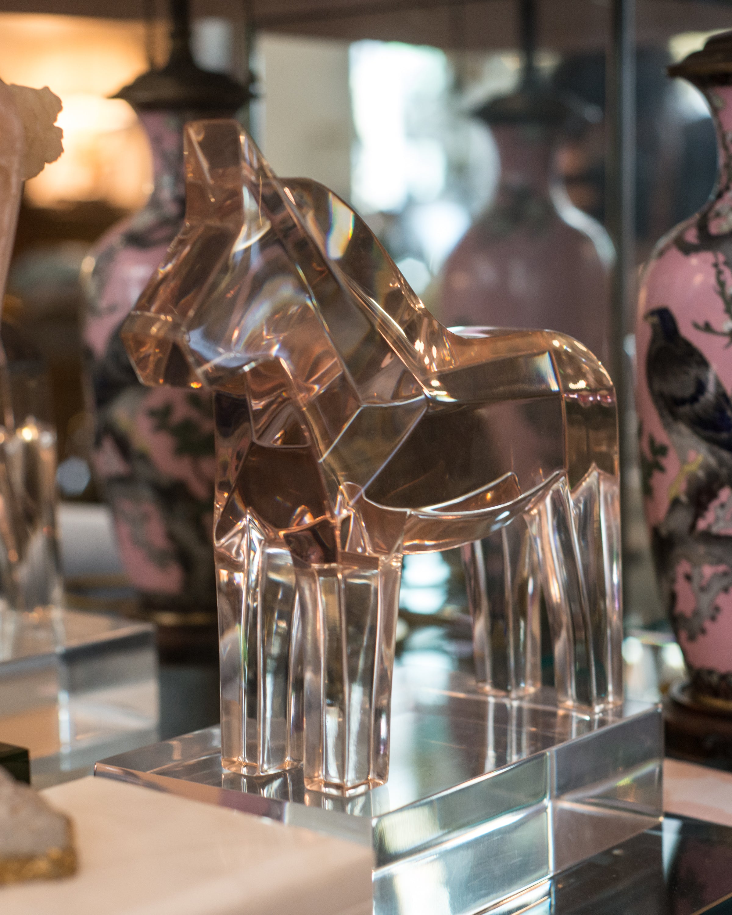 CONTEMPORARY LARGE RESIN HORSE SCULPTURE