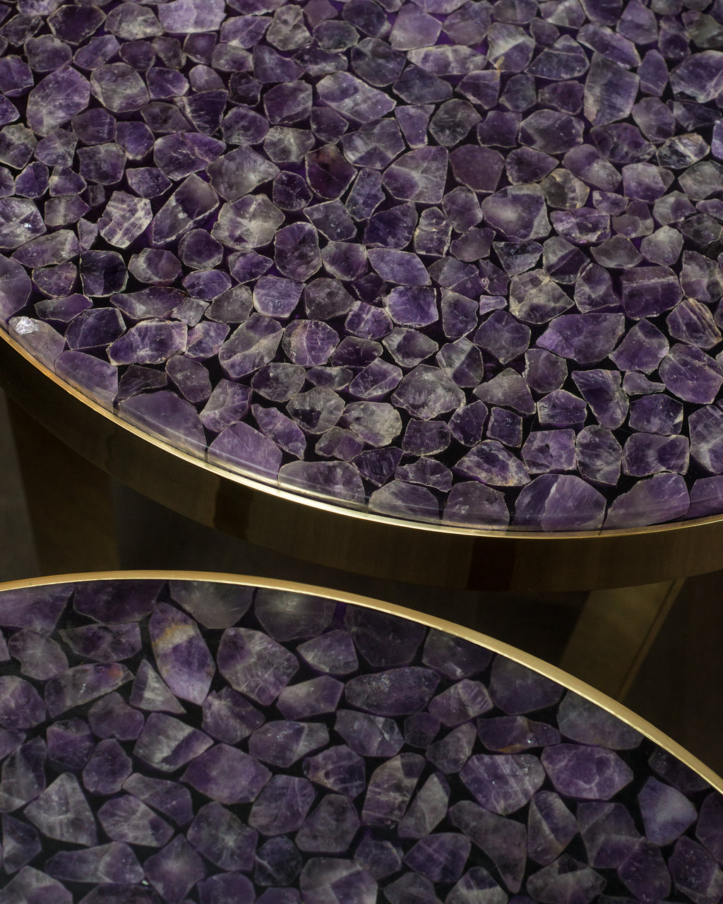 STUDIO MAISON NURITA AMETHYST & BRASS TABLE