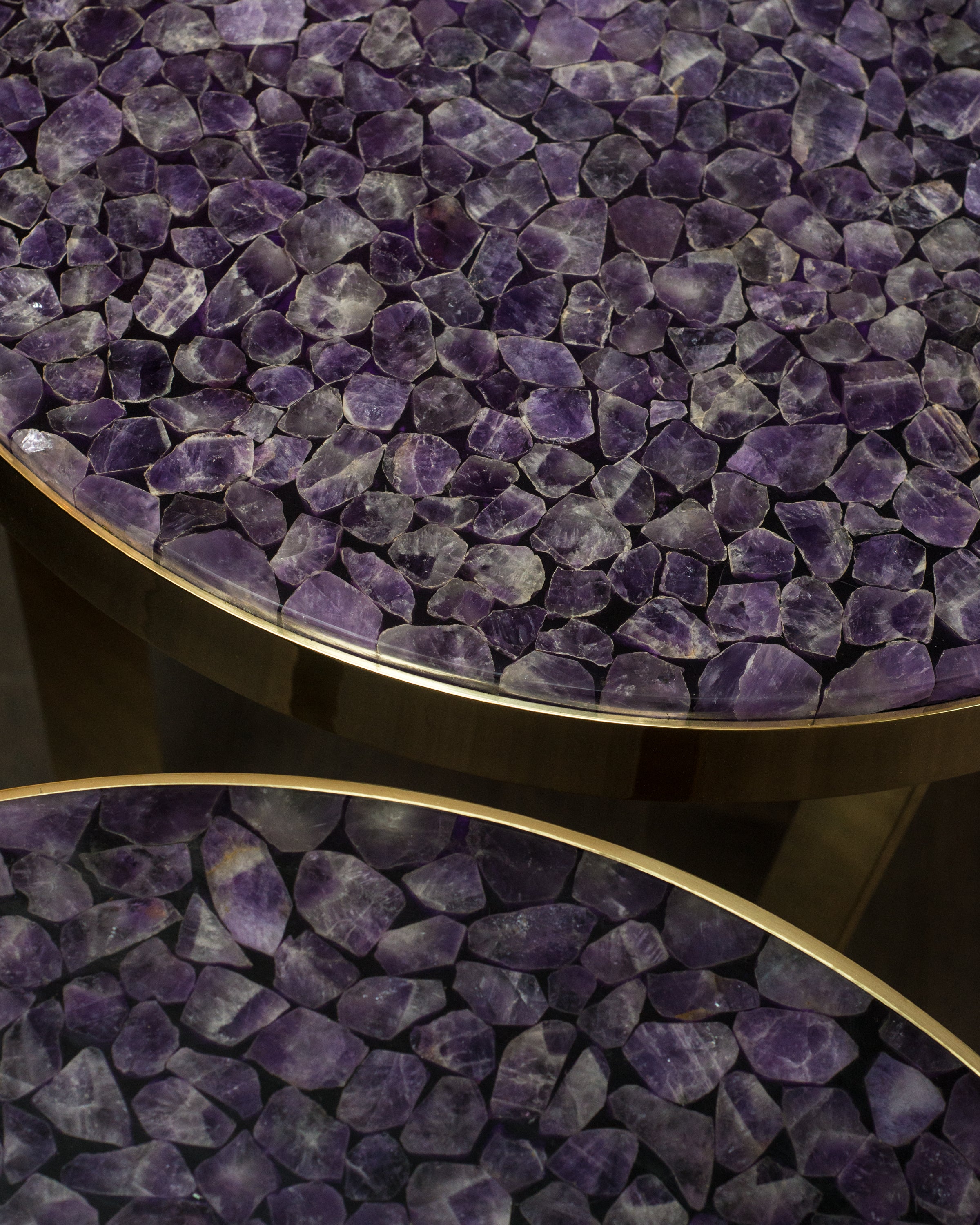 STUDIO MAISON NURITA AMETHYST & BRASS TABLE