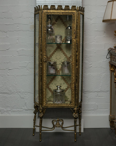 ANTIQUE BRONZE JEWELLERY CABINET