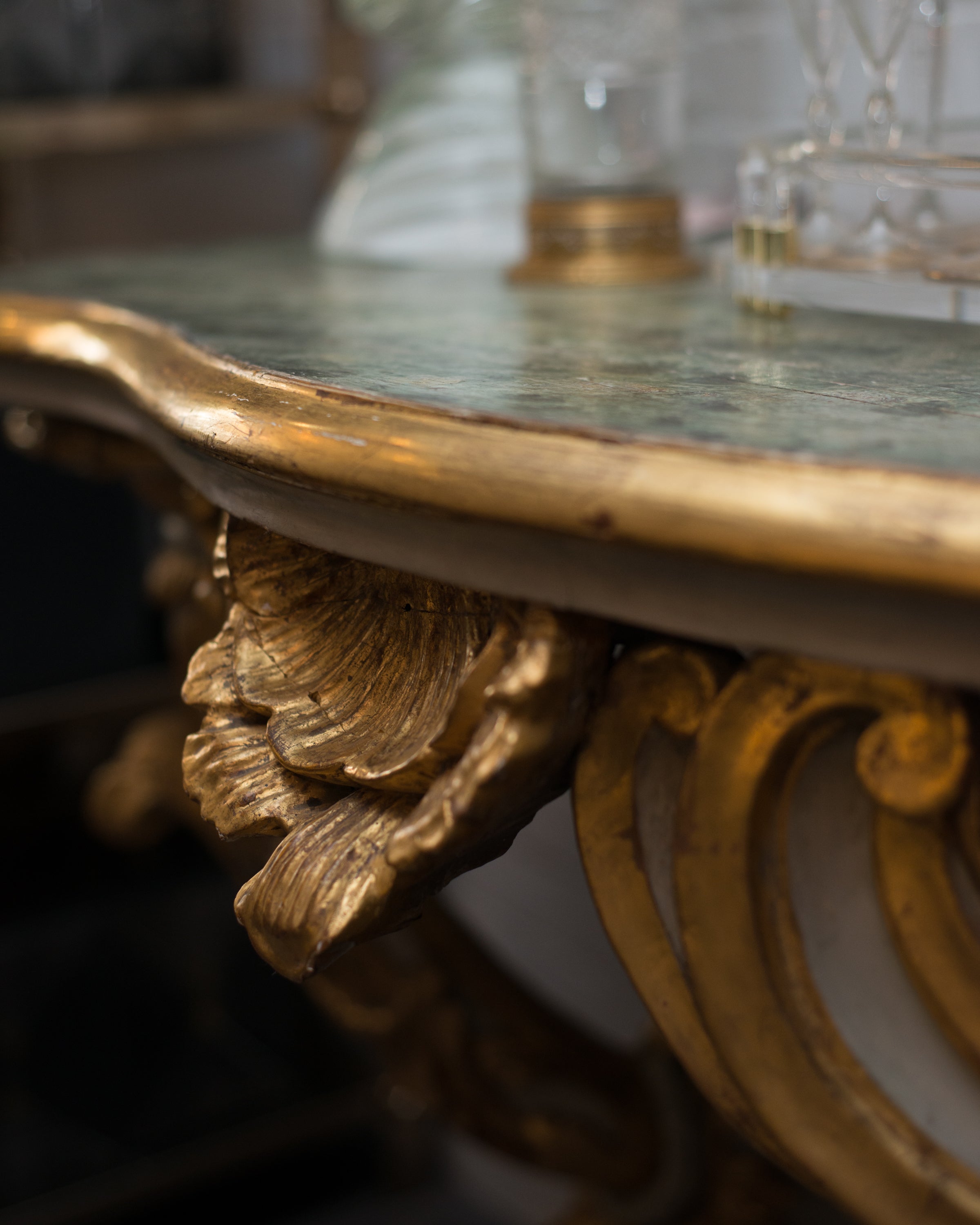 ANTIQUE BAROQUE FLORENTINE CONSOLE