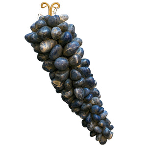 CONTEMPORARY LARGE BUNCH OF SODALITE GRAPES