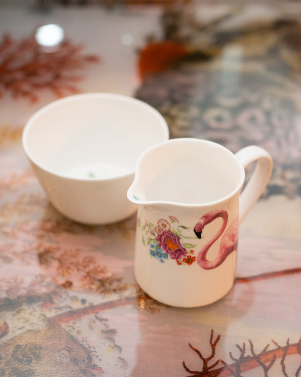 CONTEMPORARY FLAMINGO TEA SET, LOU ROTA LONDON