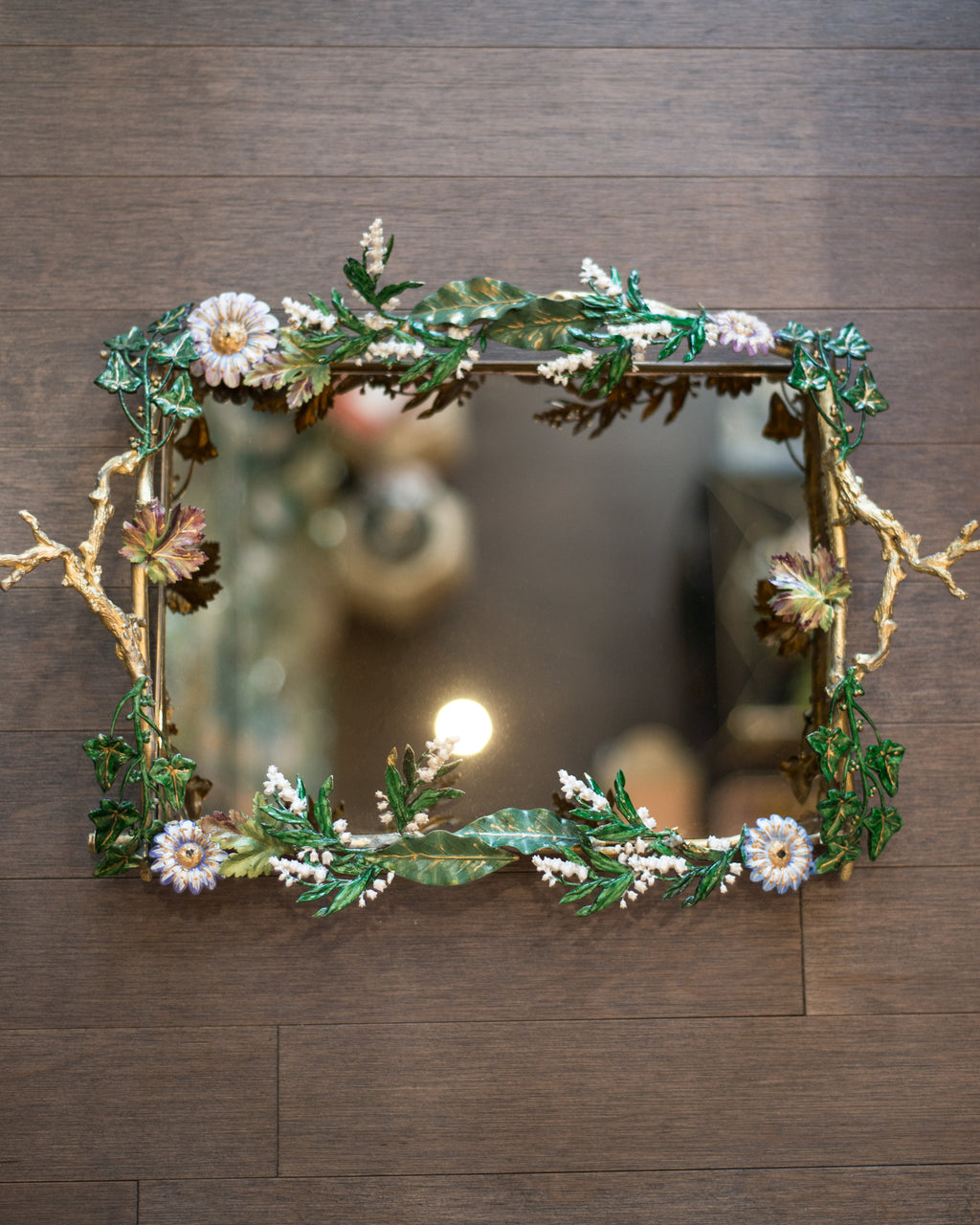 CONTEMPORARY HANDMADE METAL & MIRRORED TRAY, JOY DE ROHAN CHABOT