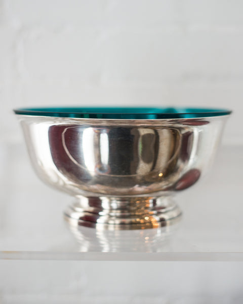 MID-CENTURY LARGE STERLING BOWL