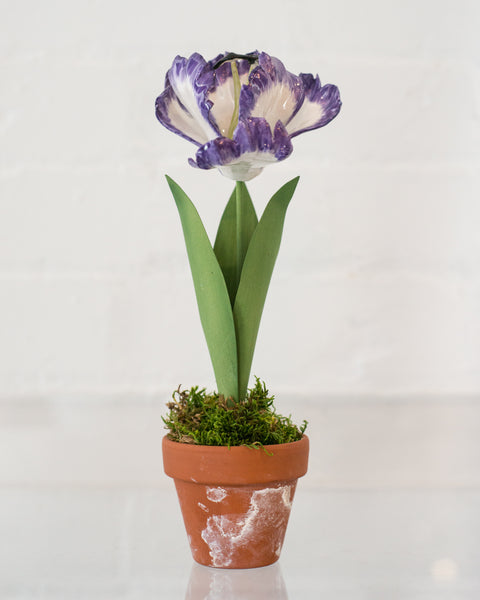 PORCELAIN PURPLE TULIPS