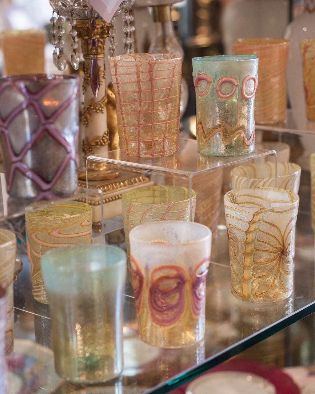 CONTEMPORARY MURANO TUMBLERS