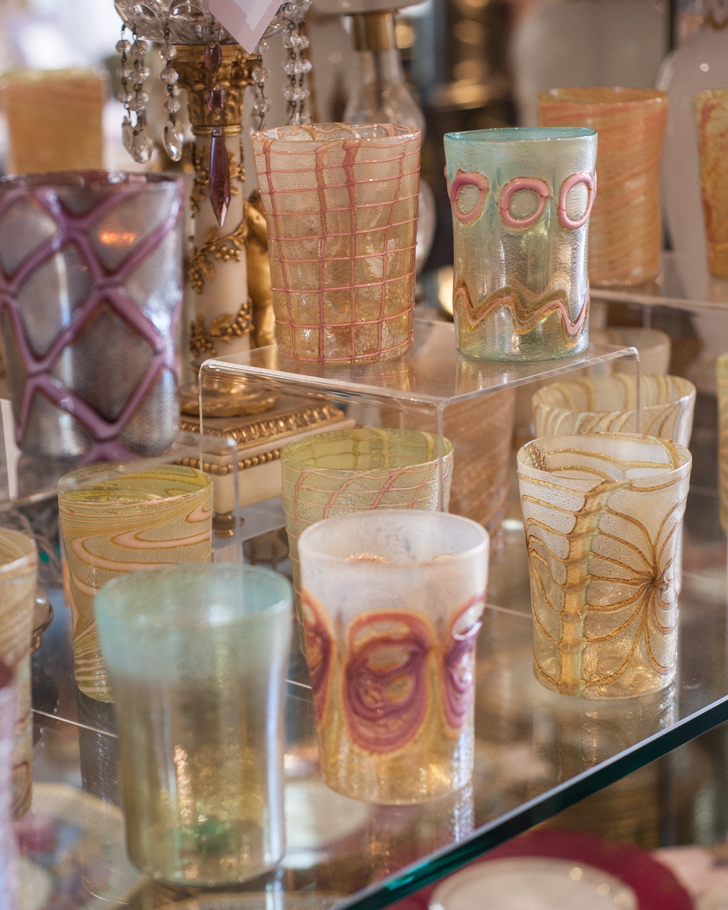 CONTEMPORARY MURANO TUMBLERS