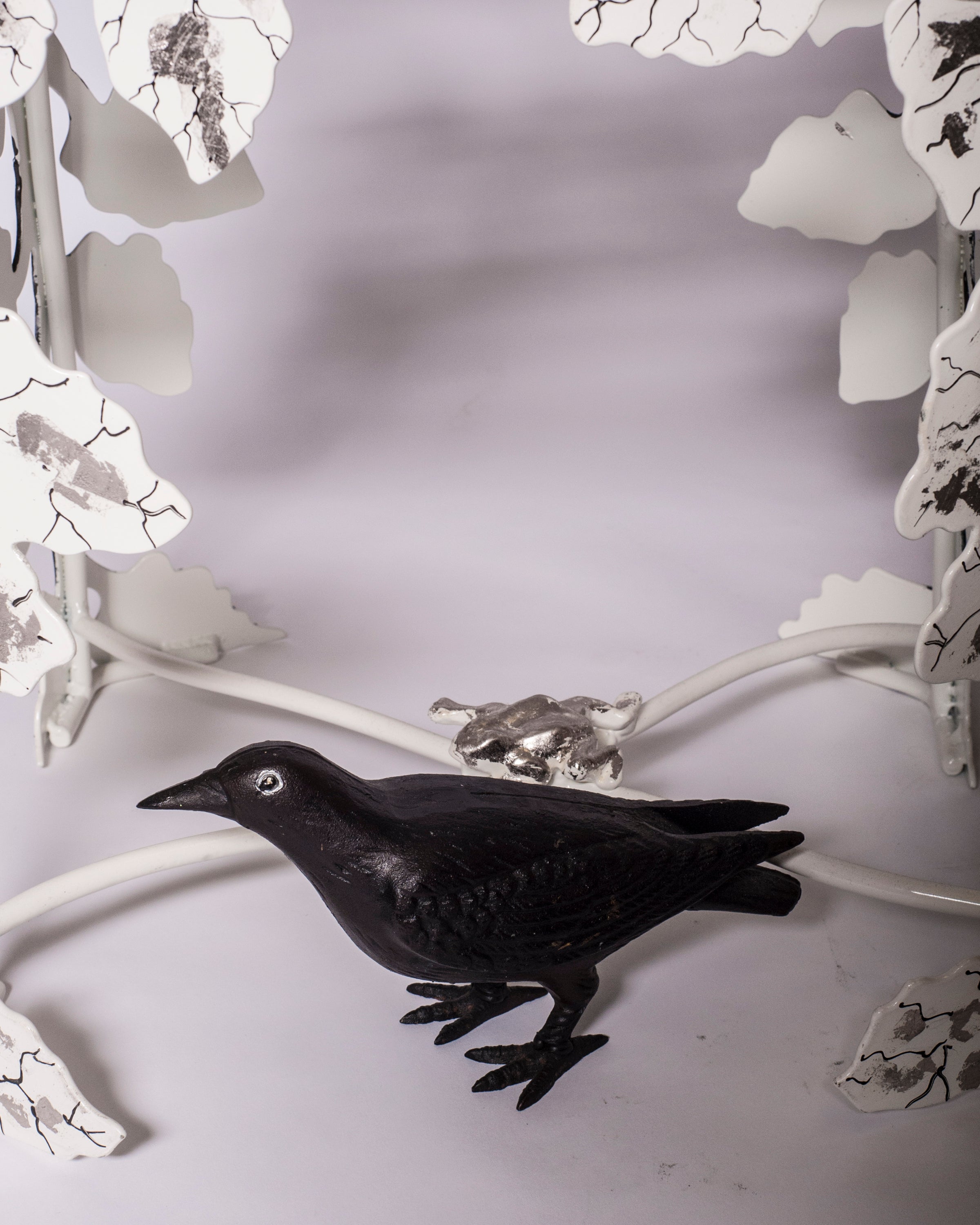 CONTEMPORARY SCULPTURAL METAL WINTER CHAIR, JOY DE ROHAN CHABOT