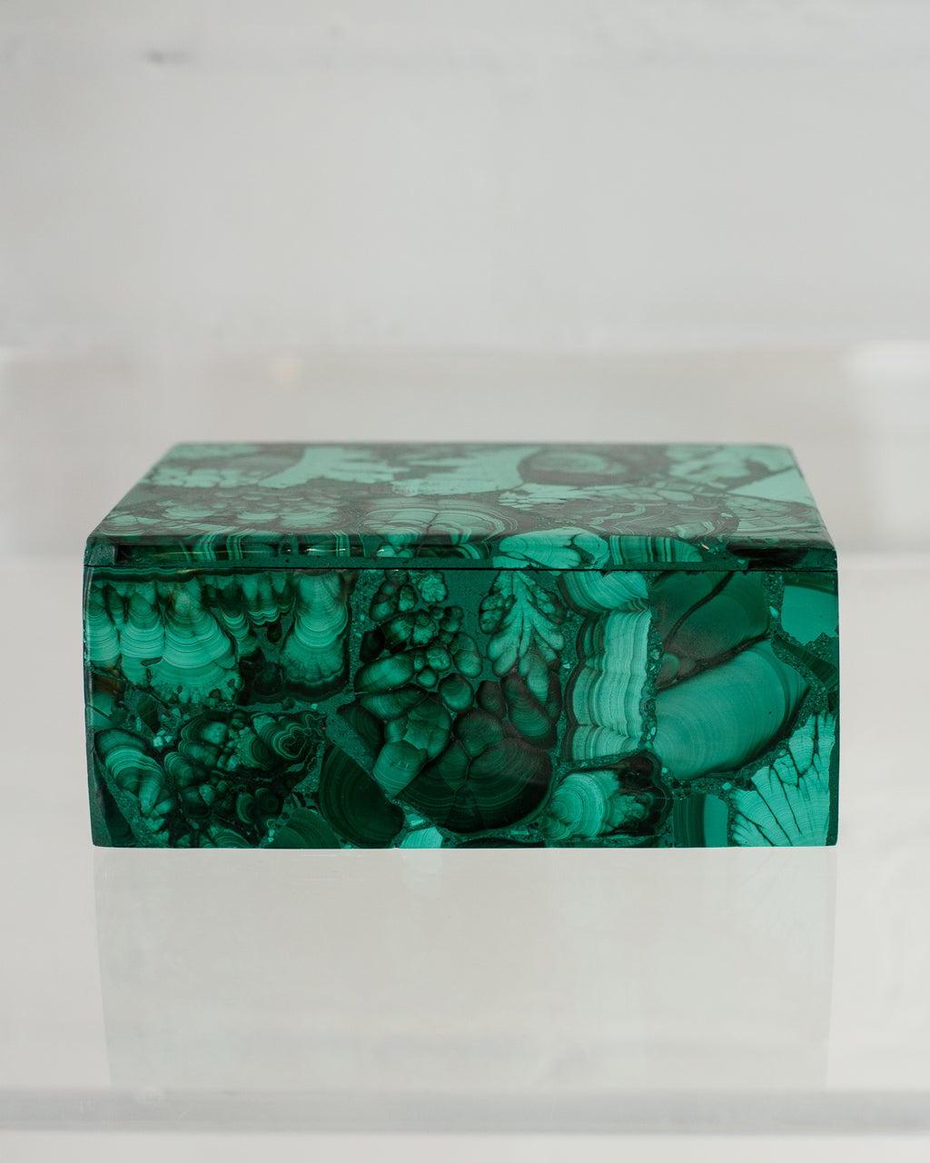 CONTEMPORARY MALACHITE BOX FROM PARIS