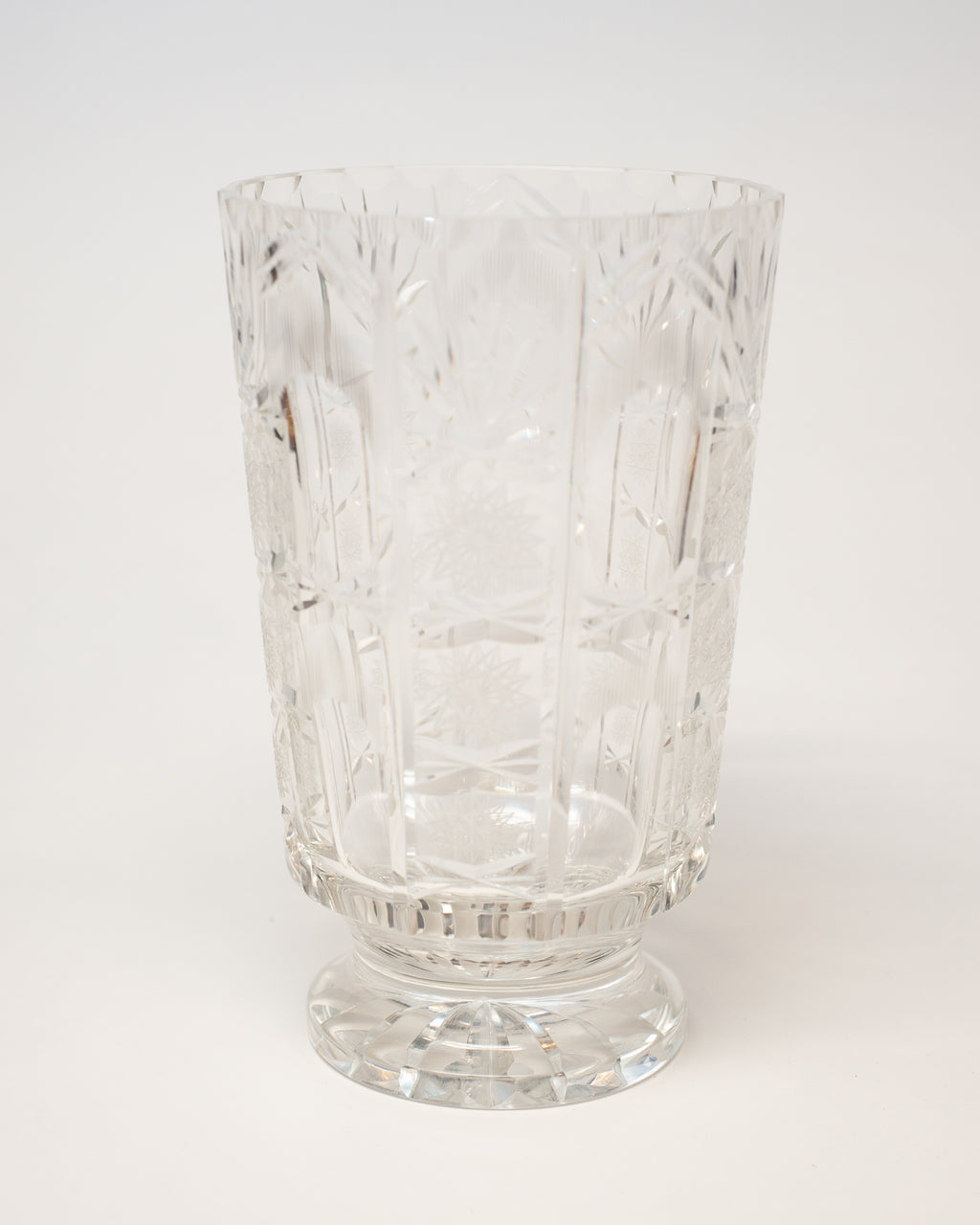 ANTIQUE ENGLISH CUT CRYSTAL VASE
