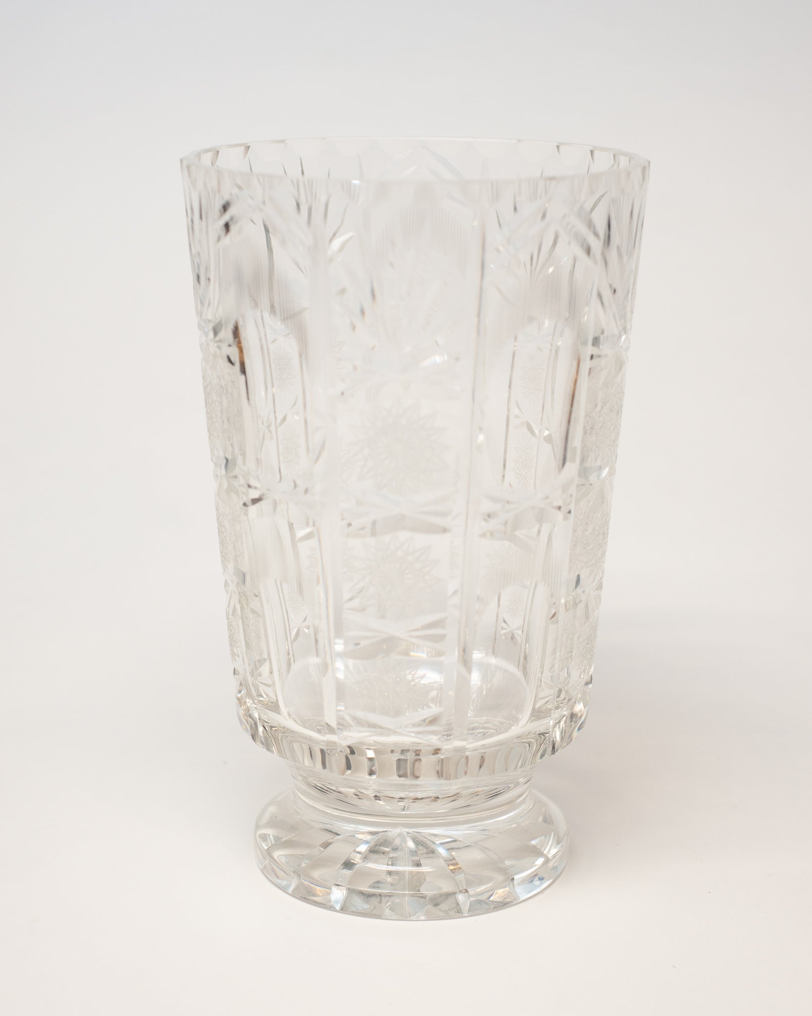 ANTIQUE ENGLISH CUT CRYSTAL VASE