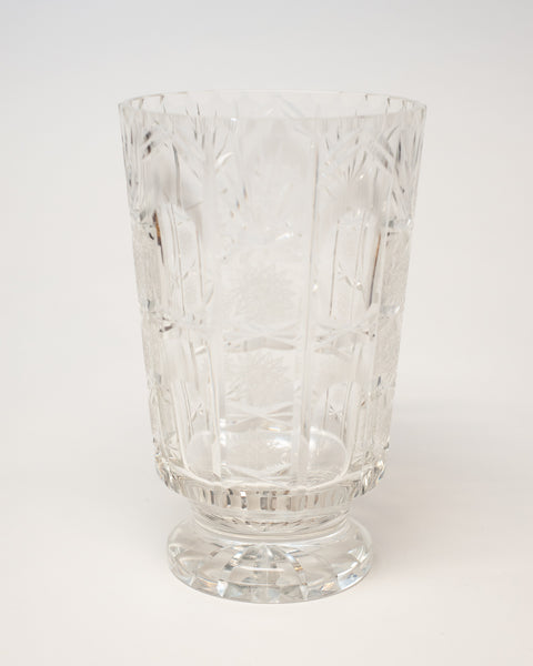 ANTIQUE ENGLISH CUT CRYSTAL VASE