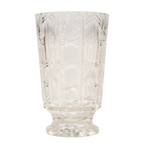 ANTIQUE ENGLISH CUT CRYSTAL VASE