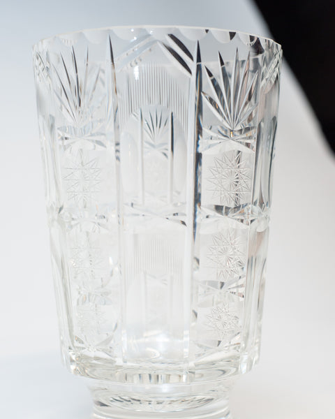 ANTIQUE ENGLISH CUT CRYSTAL VASE