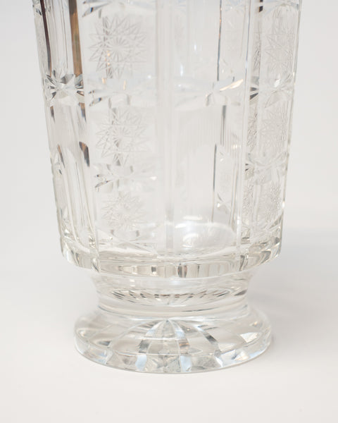 ANTIQUE ENGLISH CUT CRYSTAL VASE