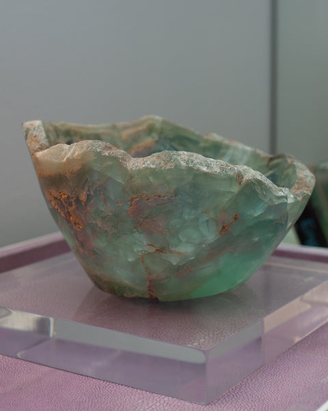 CONTEMPORARY FREE FORM FLUORITE BOWL